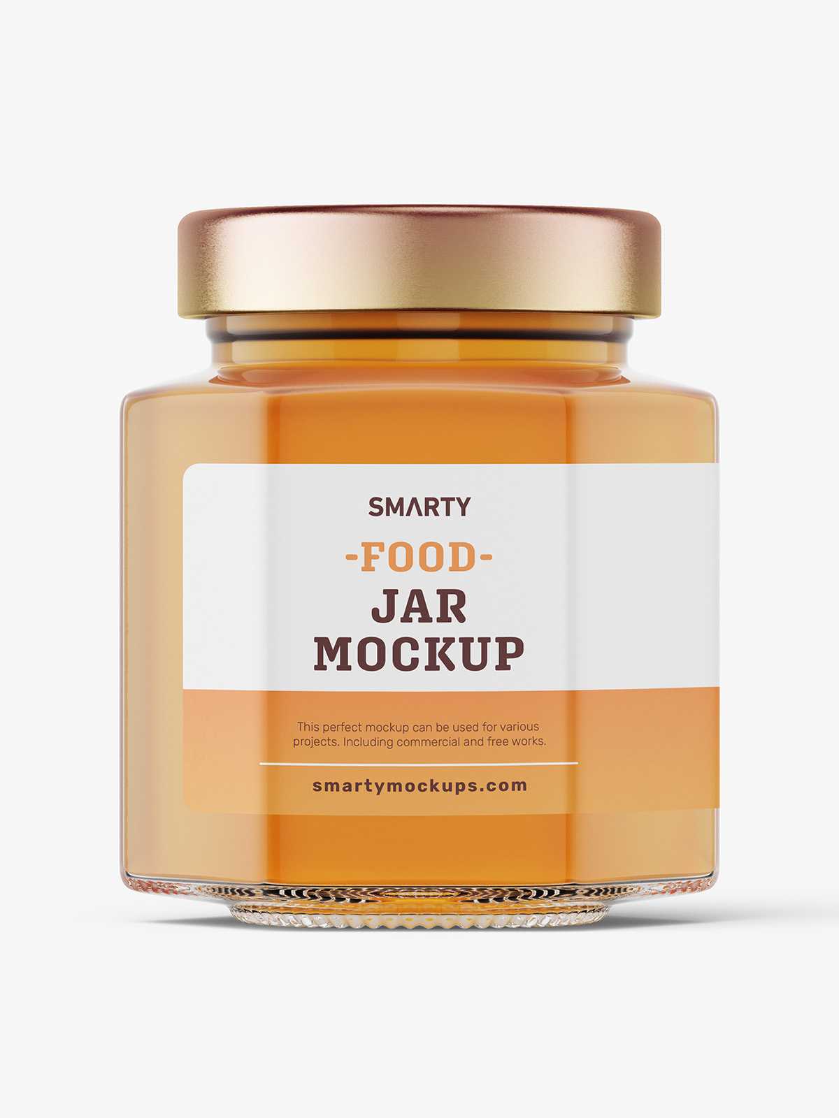 Honey jar mockup