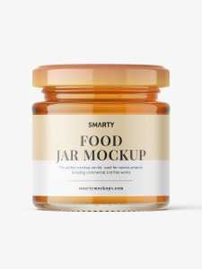 Honey jar mockup