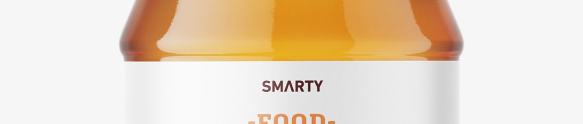 Honey jar mockup