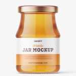 Honey jar mockup