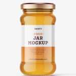 Honey jar mockup