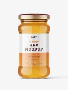 Honey jar mockup