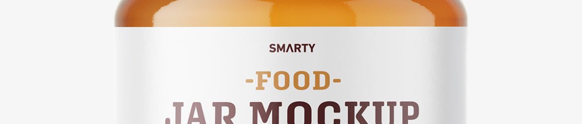 Honey jar mockup