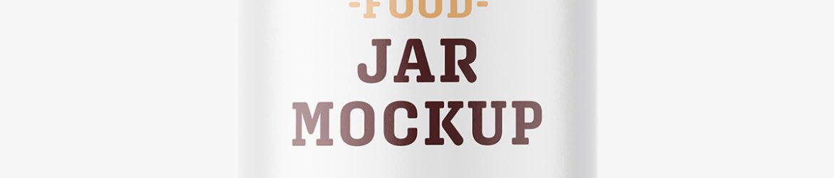 Honey jar mockup