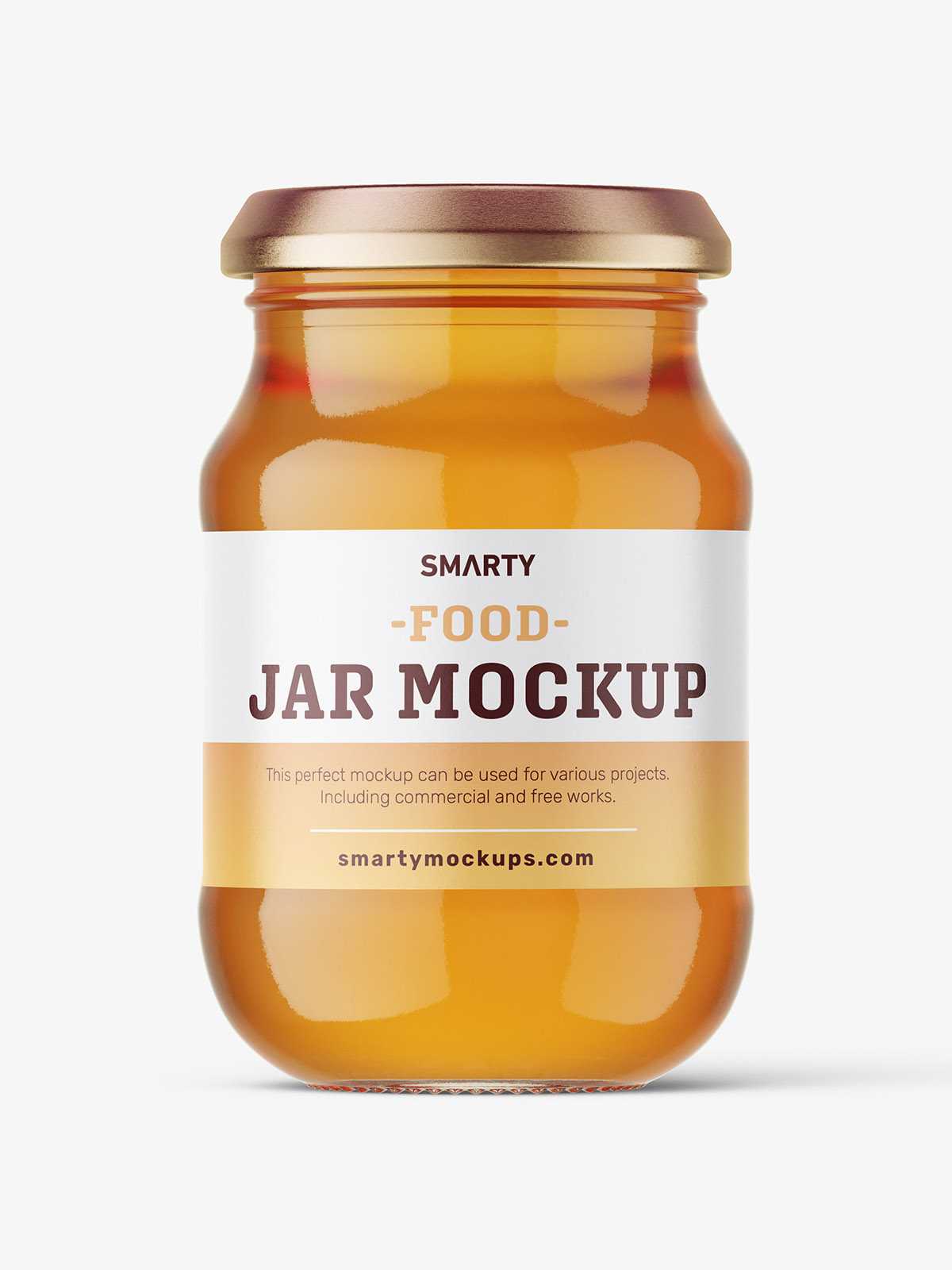 Honey jar mockup