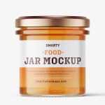 Honey jar mockup