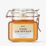 Honey jar mockup