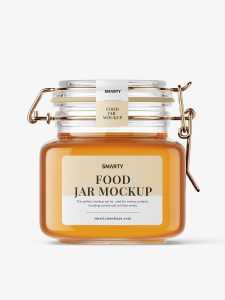 Honey jar mockup