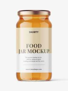 Honey jar mockup