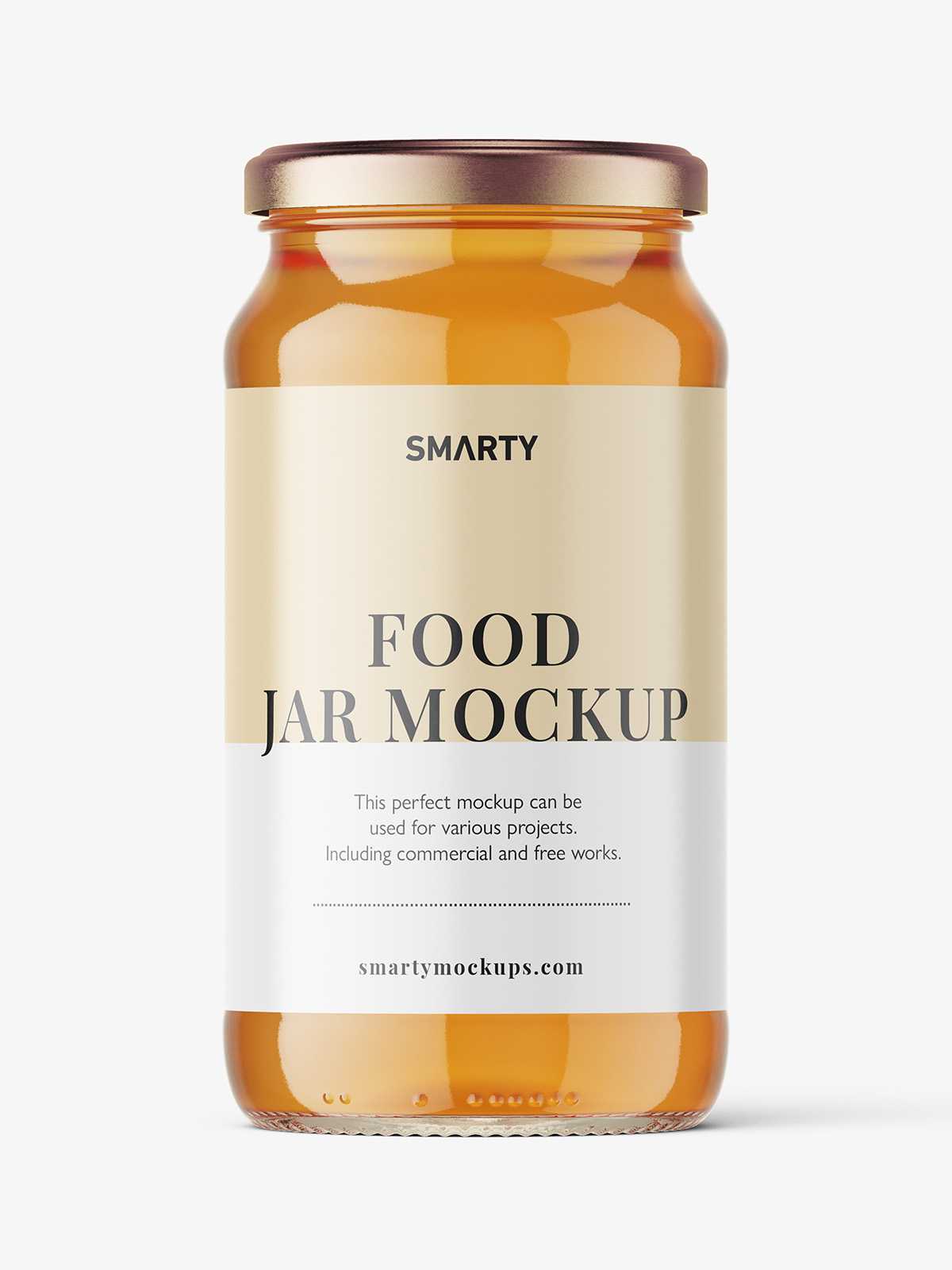 Honey jar mockup