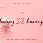 Honey Love Bunny Calligraphy Font