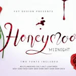 Honey Moon Midnight - Fonte Grátis Honey Moon Midnight