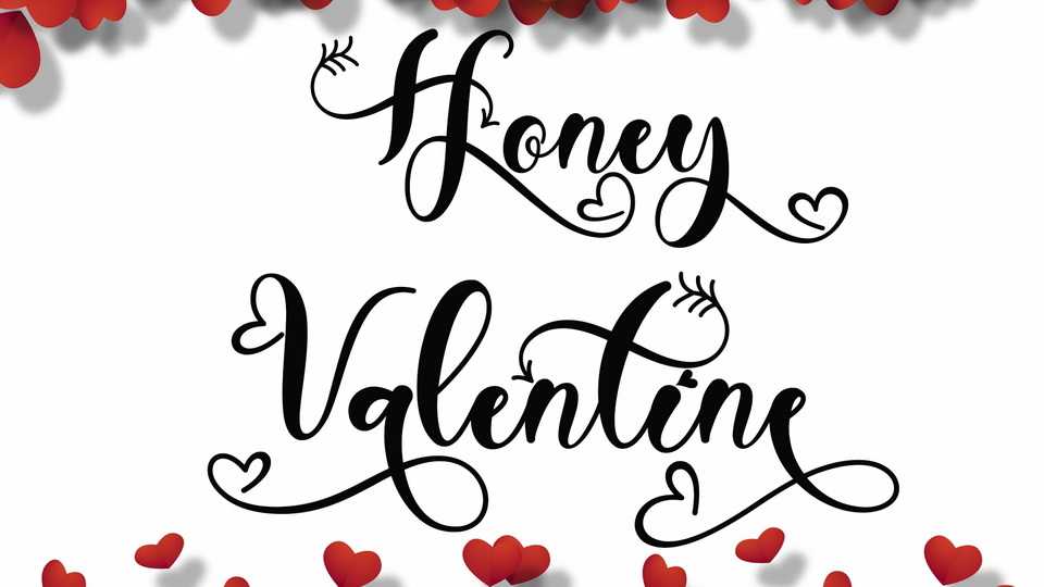 Honey Valentine Font › Fontesk