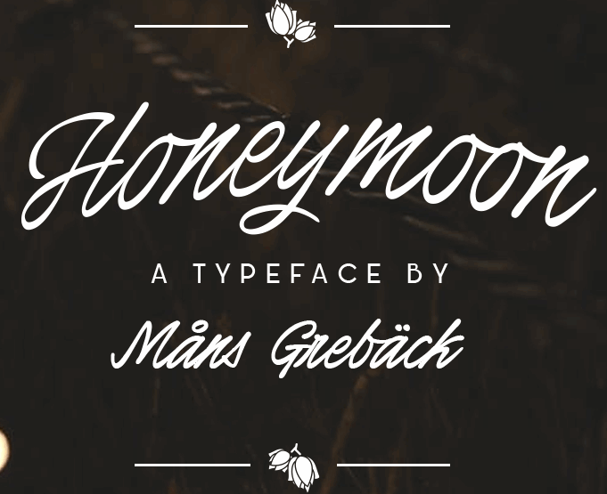 Honeymoon Font