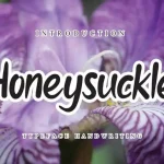 Honeysuckle Flower Script Font