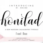 Honilad Script Font Duo - Fonte Grátis Honilad Script Font Duo