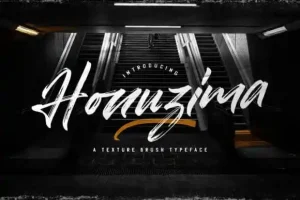 Honuzima Brush Font