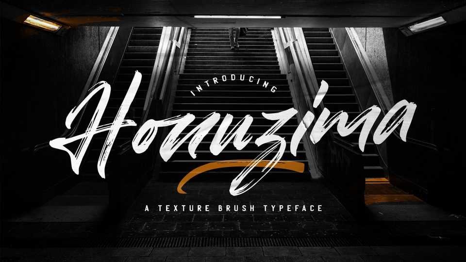 Honuzima Brush Font › Fontesk
