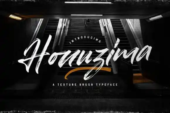 Honuzima Brush Font