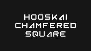 Hooskai Chamfered Square Font › Fontesk