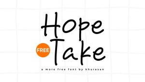 Hope Take Font › Fontesk