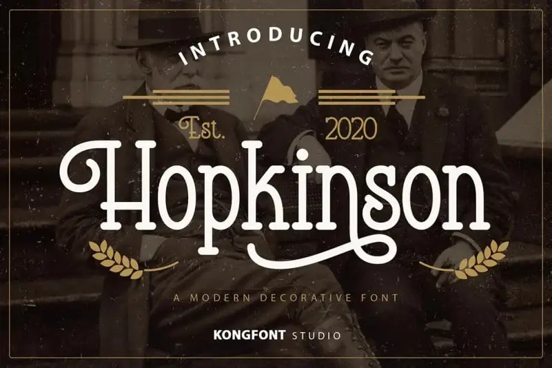 Hopkinson Display Font