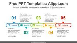 Horizontal alignment oval PowerPoint Diagram Template