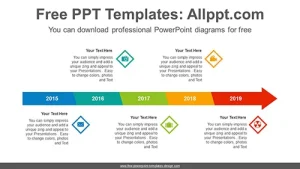 Horizontal bar arrow PowerPoint Diagram Template