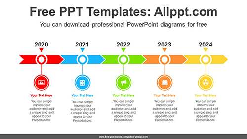 Horizontal Chevron Arrow PowerPoint Diagram