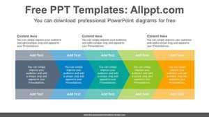Horizontal chevron banner PowerPoint Diagram Template