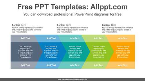 Horizontal chevron banner PowerPoint Diagram Template