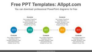 Horizontal circle PowerPoint Diagram Template