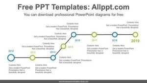 Horizontal point PowerPoint Diagram