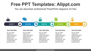 Horizontal Rounded Bar PowerPoint Diagram