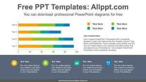 Horizontal Stacked Bar Chart PPT Diagram