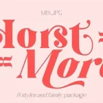 Horst More Serif Font Demo