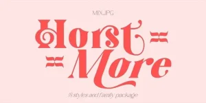 Horst More Serif Font Demo