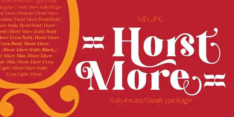 Horst More Serif Font