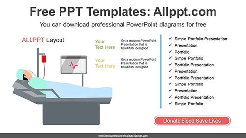 Hospital Treatment PowerPoint Diagram