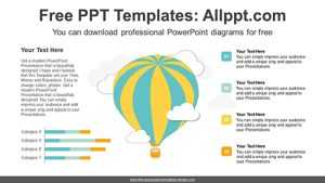 Hot Air Balloon Stacked Bar Chart Diagram