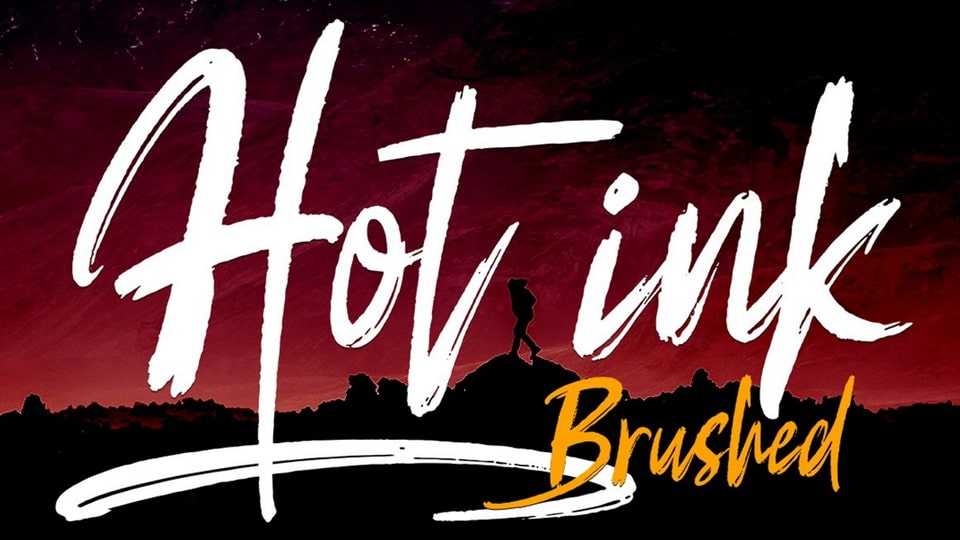 Hot Ink Brush Font › Fontesk