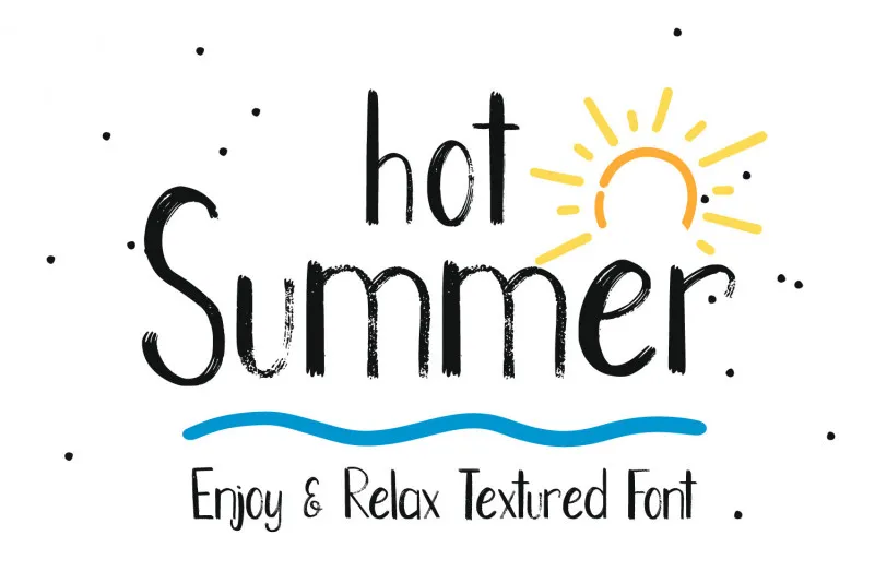 Hot Summer Display Font