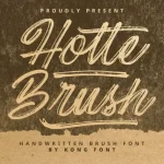 Hotte Brush Font