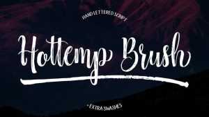 Hottemp Brush Font › Fontesk
