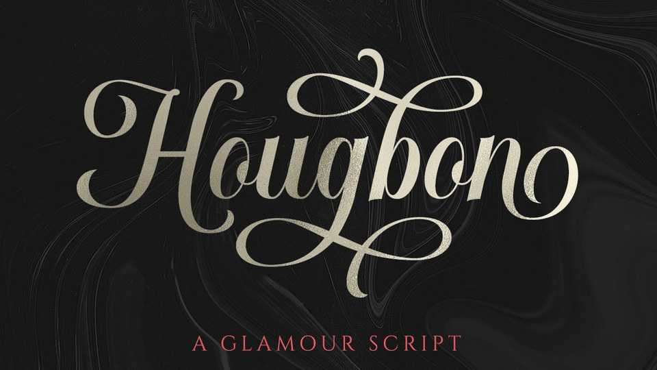 Hougbon Script Font › Fontesk