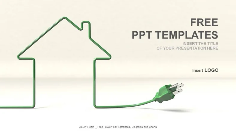 House And Wire-Real Estate PPT Templates