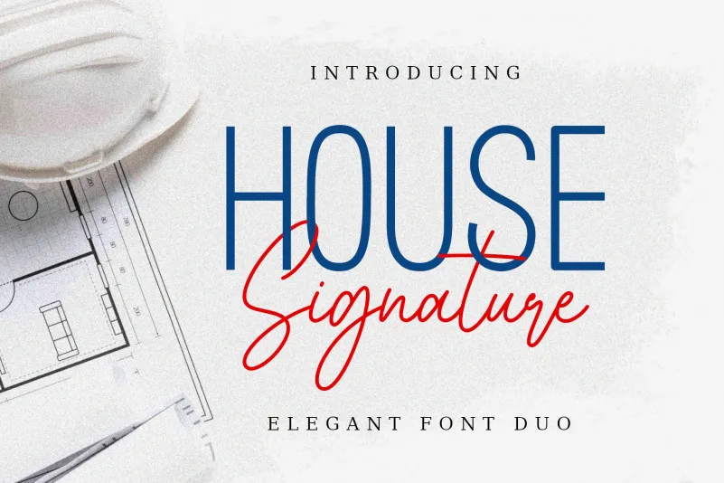 House Signature Font Duo