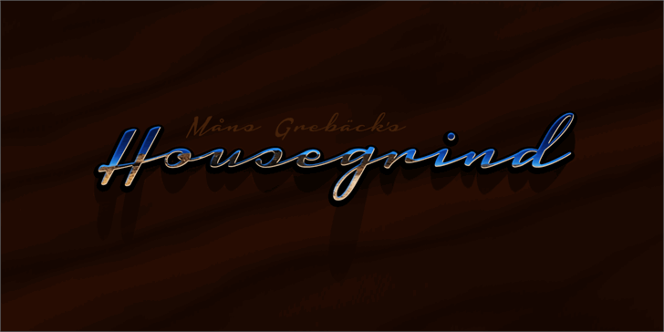 Housegrind font