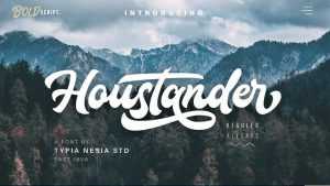Houstander Script Font › Fontesk