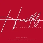 Housttely Signature Font - Fonte Grátis Housttely Signature Font